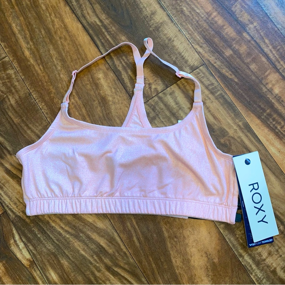 Roxy pink sport bra 💕